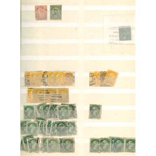 39 - Canada; two stockbooks (each 32-sides) of early to fairly modern stamps, majority used (more mint la... 