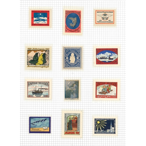 1951 - Iceland; Christmas Seals; 1905-76 collection on pages, mainly fine lightly mounted, and inc. some le... 