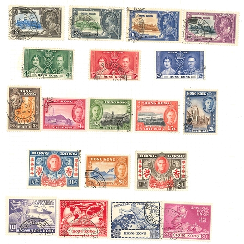 161 - Hong Kong; 1900-72 used collection on pages of defins and some commems, with numerous medium values,... 