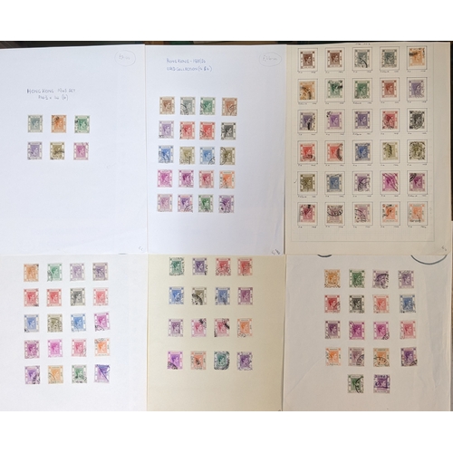 161 - Hong Kong; 1900-72 used collection on pages of defins and some commems, with numerous medium values,... 