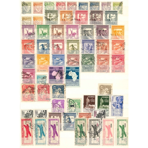 295 - Portuguese Colonies; attractive collection in stockbook (25 sides with stamps) of Moçambique ... 