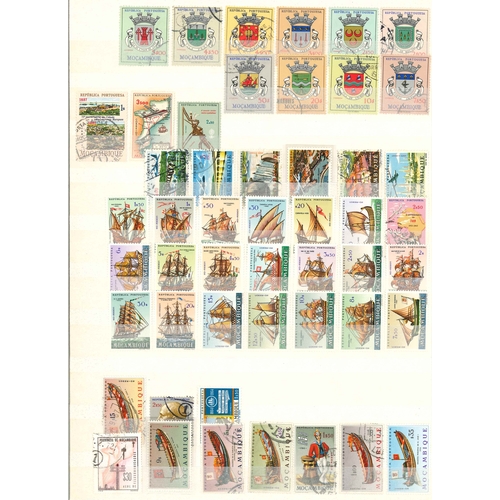 295 - Portuguese Colonies; attractive collection in stockbook (25 sides with stamps) of Moçambique ... 