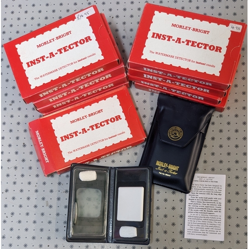 1309 - Supplies; wholesale lot of nine Morley-Bright Inst-a-Tector watermark detectors (now discontinued), ... 