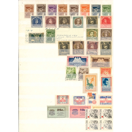 279 - Poland; 1918-c.1950s useful collection in stockbook and other loose stockleaves (total c.44 sides), ... 