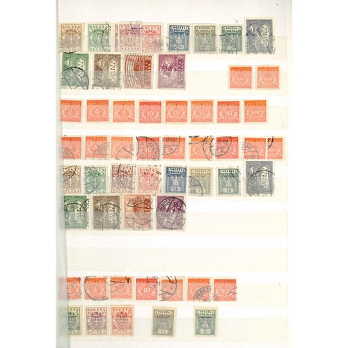 279 - Poland; 1918-c.1950s useful collection in stockbook and other loose stockleaves (total c.44 sides), ... 