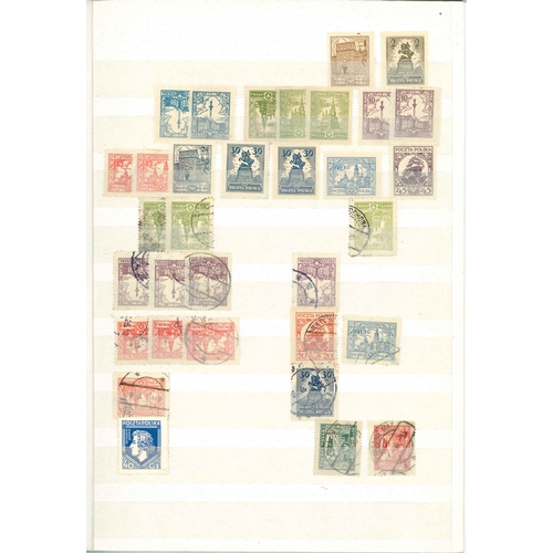 279 - Poland; 1918-c.1950s useful collection in stockbook and other loose stockleaves (total c.44 sides), ... 