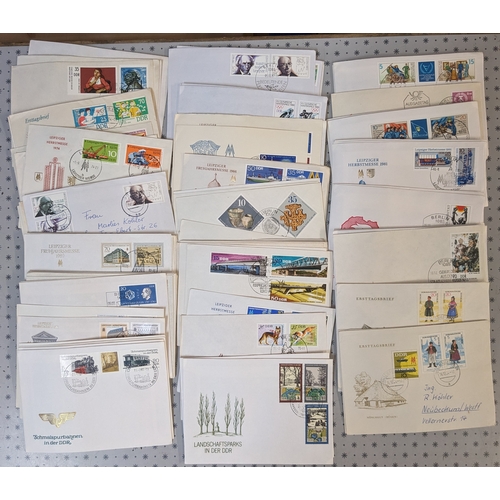 1796 - Germany; East Germany; 1964-89 bundle of first day covers, probably all different (c.105). Also some... 