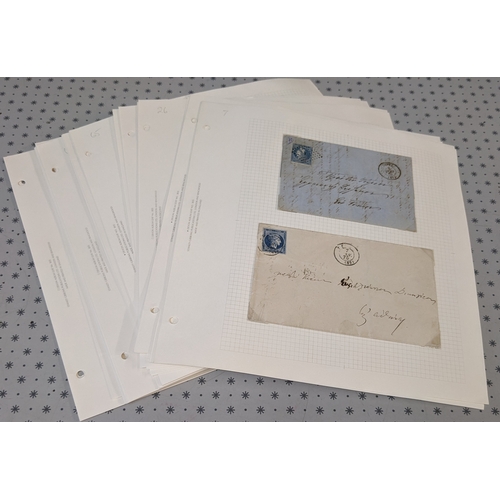 146 - Greece; 1862-1965 interesting and useful collection of covers (only one FDC, some cards) on pages, w... 