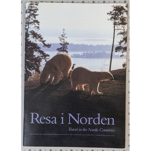 1036 - Scandinavia; 1991 Resa i Norden - Travel in the Nordic Countries folder with two stamps each from ei... 