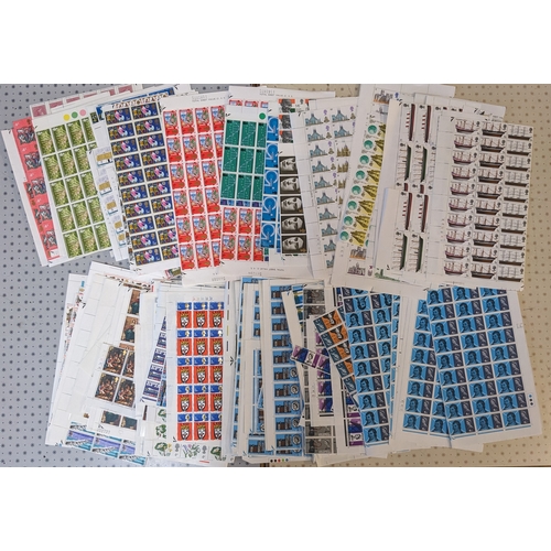 763 - UK Mixed Lots; 1964-70 bundle of part sheets, large and small blocks, and some singles/pairs, of com... 