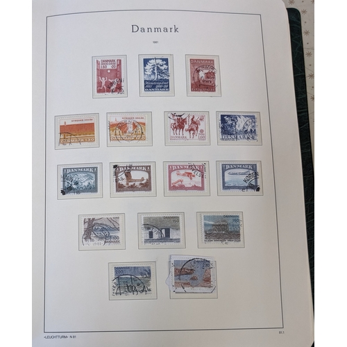 72 - Denmark; 1854-2013 used collection in two hingeless printed albums (pages to 2011), with just a few ... 