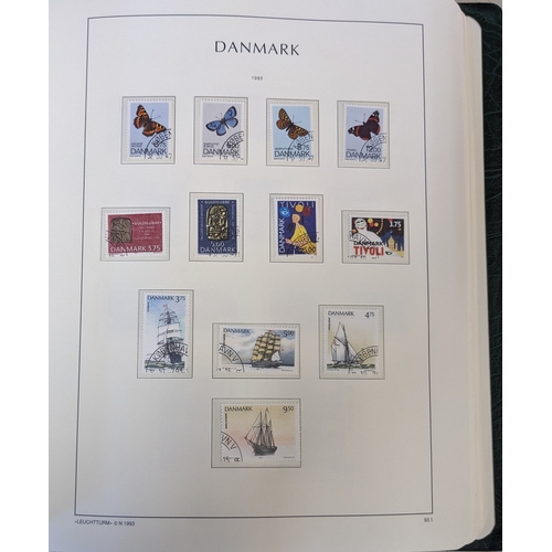 72 - Denmark; 1854-2013 used collection in two hingeless printed albums (pages to 2011), with just a few ... 