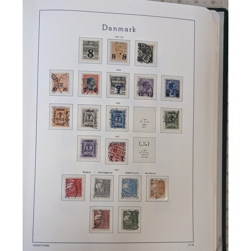 72 - Denmark; 1854-2013 used collection in two hingeless printed albums (pages to 2011), with just a few ... 