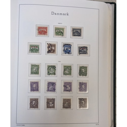 72 - Denmark; 1854-2013 used collection in two hingeless printed albums (pages to 2011), with just a few ... 