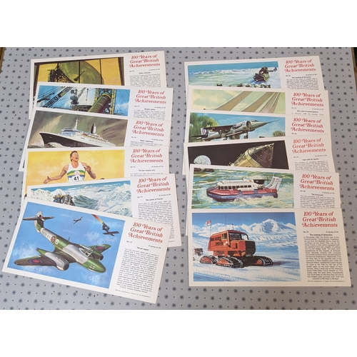 1121 - Trade Cards; Typhoo Tea; 1972 100 Years of Great British Achievements set (24).... 