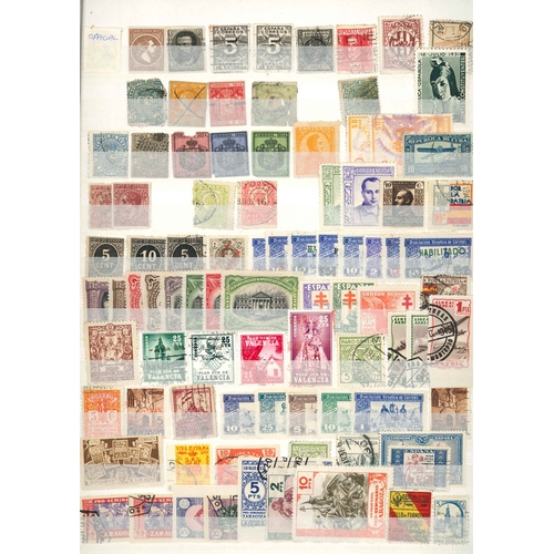 2375 - Spain; stockbook (32 sides) of 1860s to early 2000s mint and used. Decent general range with very li... 