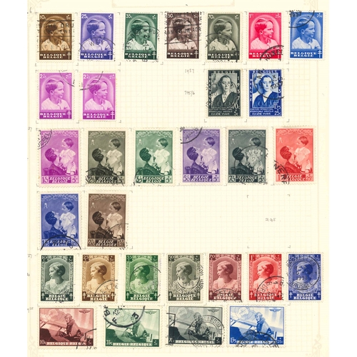 1417 - Belgium; 1926-50 used (mainly fine) collection on pages with decent range of commems, many catalogue... 