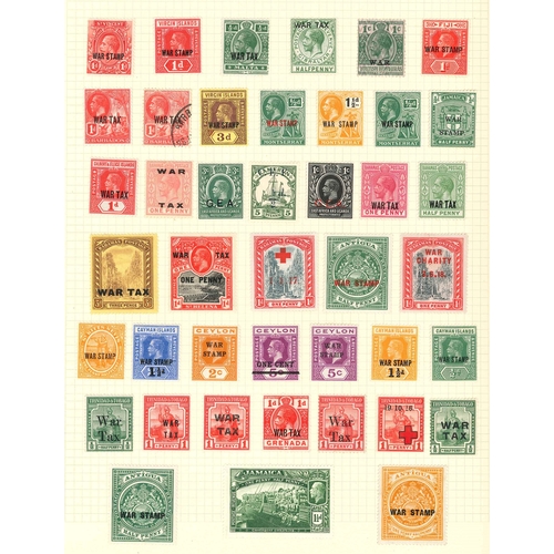 1020 - Commonwealth; page of mixed War Tax stamps (and similar), generally fine l.m.m. (42)... 