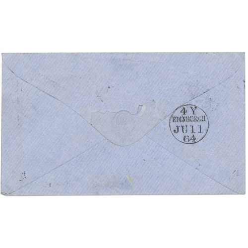 3144 - Scottish Postal History; 1909 cover Wellington (NZ) to Edinburgh, redirected to Luss, showing late u... 