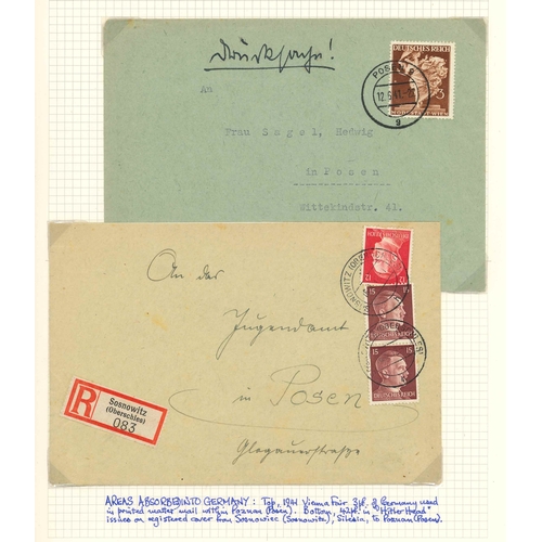 286 - Poland; German Occupation; 1939-45 neat little collection on 12 pages covering various aspects of th... 