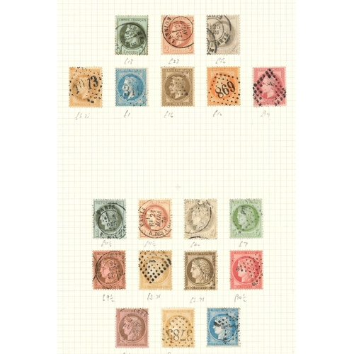 95 - France; 1849-1958 mainly used (mainly fine) collection on 35 pages with reasonable range of Cé... 