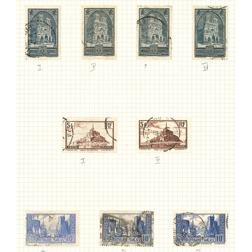 95 - France; 1849-1958 mainly used (mainly fine) collection on 35 pages with reasonable range of Cé... 