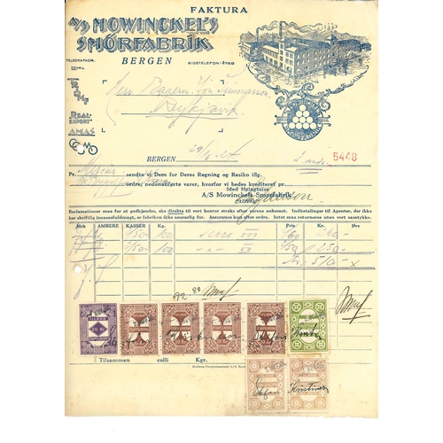 183 - Iceland; Revenues; 1936-43 eight life insurance documents, and 1923-53 six other documents, all with... 