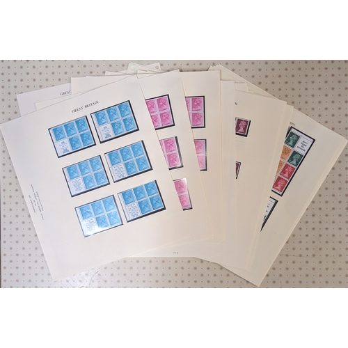 2824 - UK; 1971-81 (approx.) small collection of decimal Machin booklet panes, coil strips, and se-tenant b... 