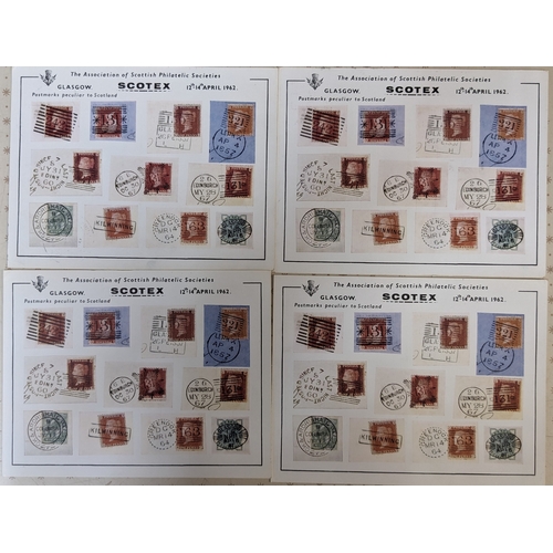 2939 - UK; Philatelic Exhibitions; selection of Scotex 1962 material - between one and five each of program... 