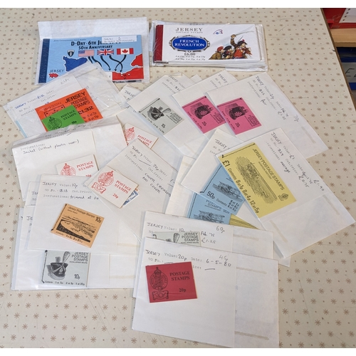 3381 - Jersey; Booklets; mixed tub of duplicated booklets, mainly fine u.m. Face value £79 (plus &pou... 