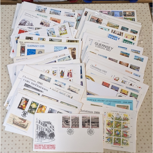 3332 - Guernsey; 1969-90 box of illustrated first day covers, nearly all unaddressed and fine. (c.160)... 