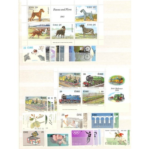 198 - Ireland; 1978-2001 u.m. collection on stockleaves, nearly all in sets, with minimal duplication. (Un... 