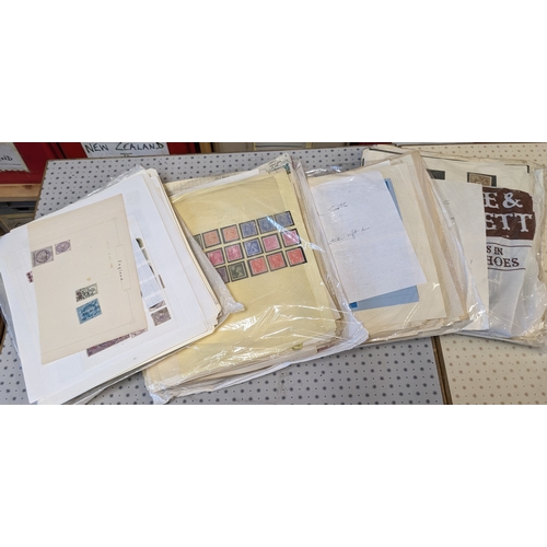 770 - UK Mixed Lots; big bundle of pages (almost 10cm deep) from many different collections. Very mixed ea... 