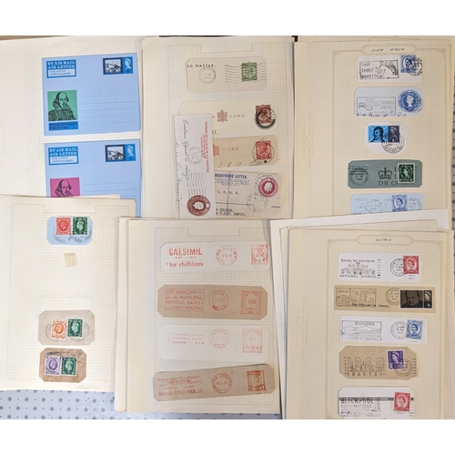 770 - UK Mixed Lots; big bundle of pages (almost 10cm deep) from many different collections. Very mixed ea... 