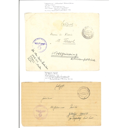 1748 - Germany; 1940-45 selection of Feldpost items, all at least a little larger than average. Each has de... 