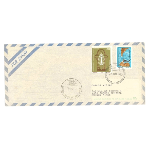 1336 - Argentina; 1982 (27 April) cover to Buenos Aires with two stamps cancelled 