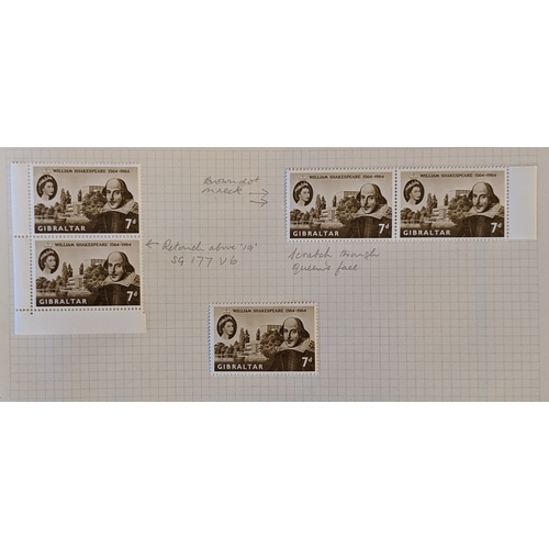 1023 - Commonwealth; Omnibus; 1964 Shakespeare small collection in little album comprising 20 different sta... 
