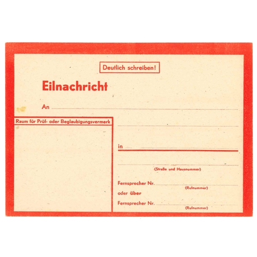 1808 - Germany; Postal Stationery; two unused WW2 formular cards - 