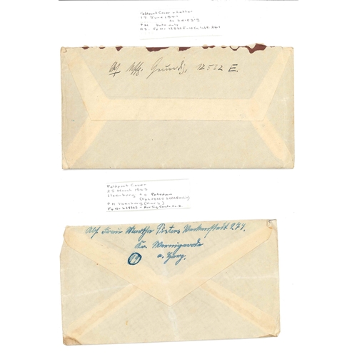 1748 - Germany; 1940-45 selection of Feldpost items, all at least a little larger than average. Each has de... 