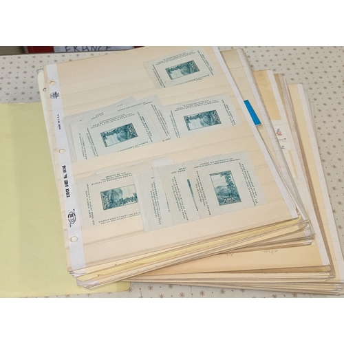 349 - USA; bundle of stockleaves with duplicated range of mainly 1940s-60s issues. Most are fine u.m. (a f... 