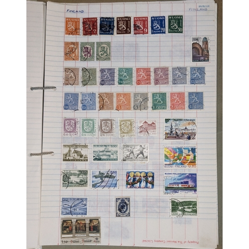 381 - Collections; world collection on loose pages, probably put together about 1960s-80s, and mainly comm... 