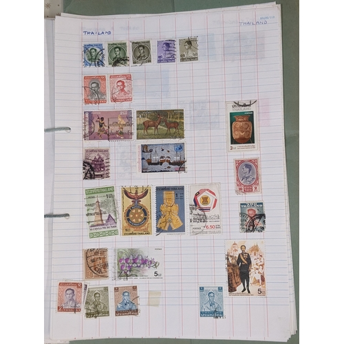 381 - Collections; world collection on loose pages, probably put together about 1960s-80s, and mainly comm... 