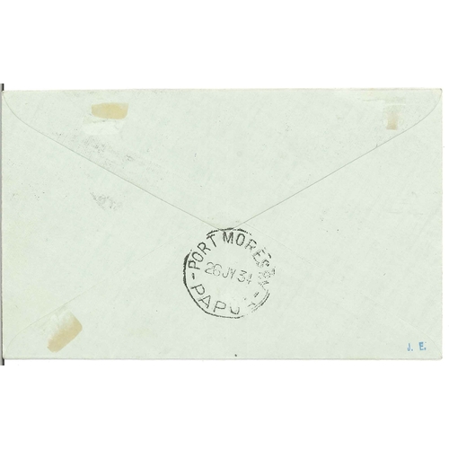 1347 - Australia; 1934 cover Adelaide to Papua with cachet for 