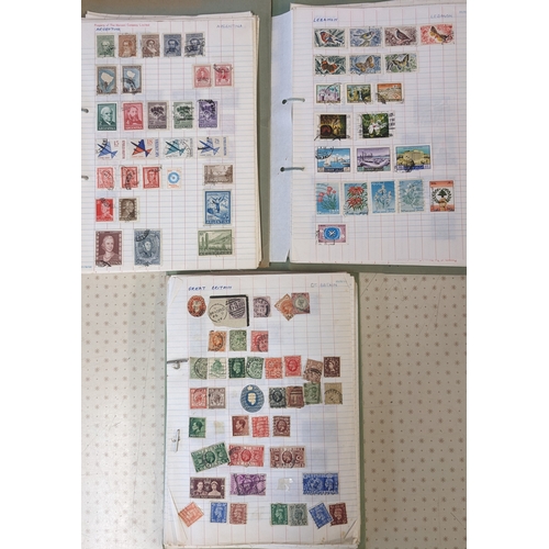 381 - Collections; world collection on loose pages, probably put together about 1960s-80s, and mainly comm... 