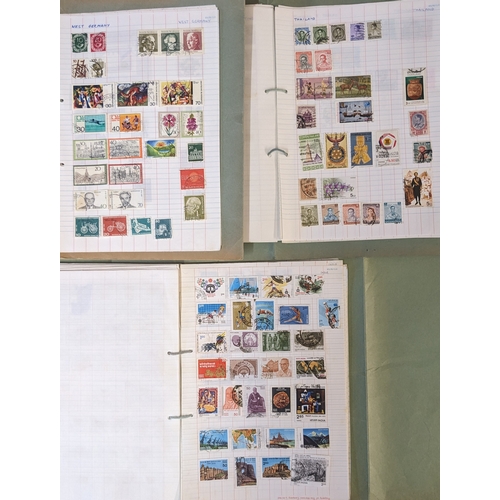 381 - Collections; world collection on loose pages, probably put together about 1960s-80s, and mainly comm... 