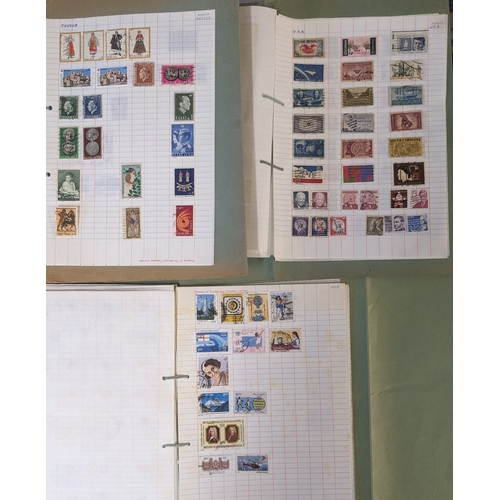 381 - Collections; world collection on loose pages, probably put together about 1960s-80s, and mainly comm... 