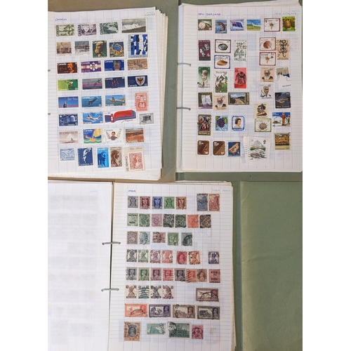 381 - Collections; world collection on loose pages, probably put together about 1960s-80s, and mainly comm... 