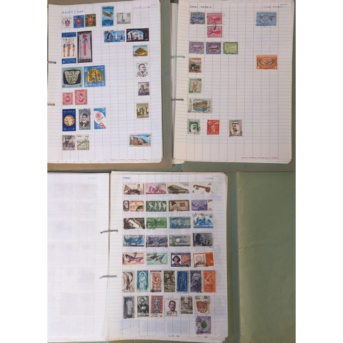 381 - Collections; world collection on loose pages, probably put together about 1960s-80s, and mainly comm... 