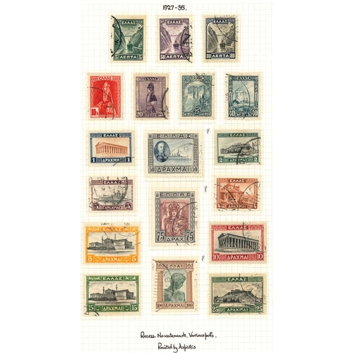 153 - Greece; 1901-60 useful collection neatly presented on twenty pages mint and used. See illustrations ... 