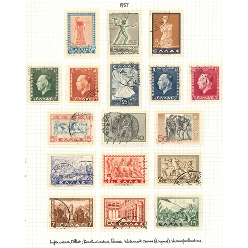 153 - Greece; 1901-60 useful collection neatly presented on twenty pages mint and used. See illustrations ... 